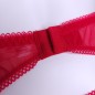 Crimson Elegance: Red Sissy Garter Belt for Men. Mesh Lace Sissy Lingerie for Men.