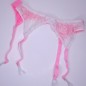 NeonLace Allure: Pink Sissy Garter Belt. Lace Sissy Lingerie for Men. Crossdresser Matching Lingerie.