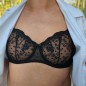 Lace Luxe: Tailored Lace Bra for Men