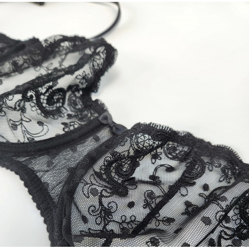 Lace Luxe: Premium Lace Lingerie Ensemble for Men