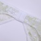 Lime Elegance: Sissy Garter Belt Green White Lace. Man Lingerie. Crossdressing.