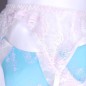 Sky Serenity: Light Blue Sissy Garter Belt. Lace Sissy Lingerie for Men. Crossdresser Matching Lingerie.