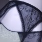 Emerald Comfort: Sissy Lingerie Garter Belt Green Satin, Animal Print, Black Mesh Lace. Crossdresser Matching Lingerie.