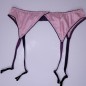 All-Satin: Pink Garter Belt Men. Sissy Lingerie Sets. Plus Size Sissy Crossdressing Lingerie.