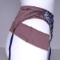 Terra Comfort: Beige Satin Unisex Garter Belt