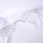 Ivory Glitter: Lace Garter Belt Men Women. Matching Lingerie Sets Men.