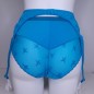 Azure Serenity: Blue Mesh Lace Sissy Garter Belt