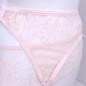 Apricot Euphoria: Pink Crossdressing Men's Garter Belt