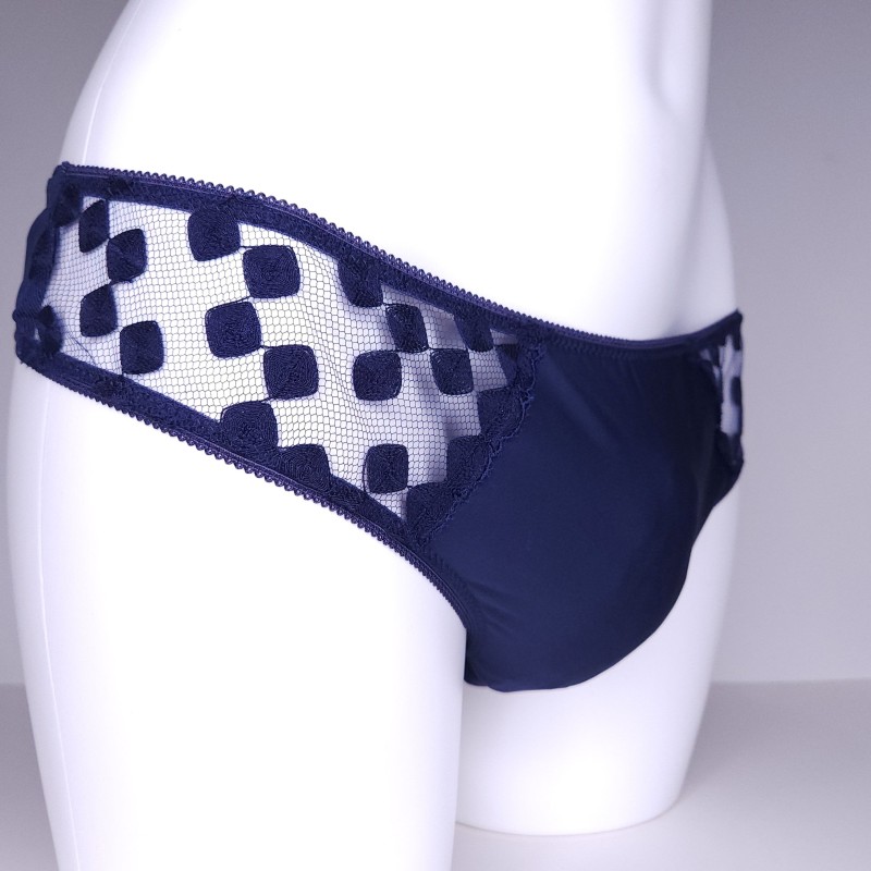 NavyNest: Dark Blue Handmade Panties for Men in Regular and Plus Sizes