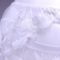 White Harmony: Men's White Mesh Garter Belt