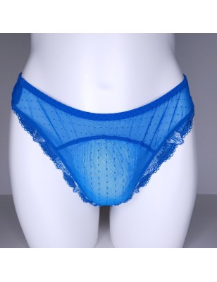 Ocean Silk: Sissy Blue Lace Panties & Thongs for Men