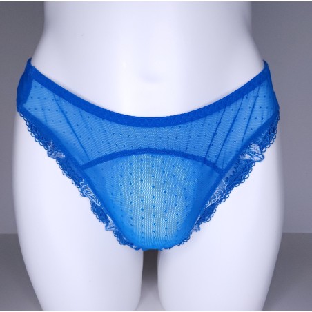 Ocean Silk: Sissy Blue Lace Panties & Thongs for Men