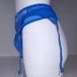 Ocean Silk: Blue Sheer Sissy Garter Belt