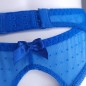 Ocean Silk: Blue Sheer Sissy Garter Belt