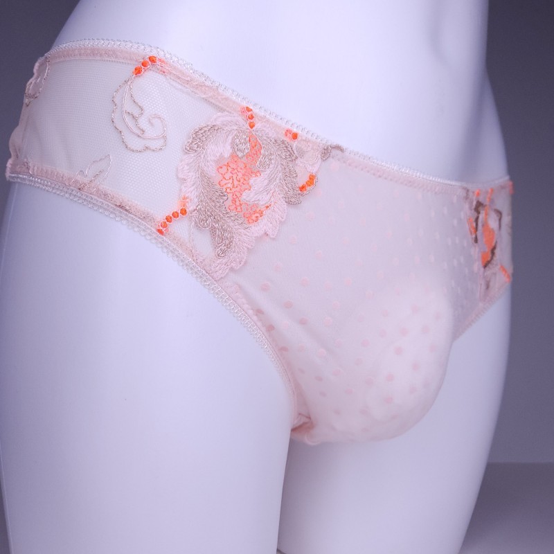 Apricot Sunset: Apricot Polka Dot Sissy Panties