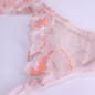 Apricot Sunset: Pink & Orange Lace Garter Belt