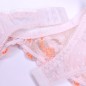 Apricot Sunset: Pink & Orange Lace Garter Belt