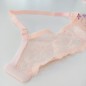 Apricot Euphoria: Soft Lace Underwire Balconette Bra for Men