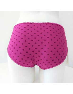 Lustrous Dots: Purple Panties for Crossdressing Men