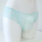 AquaLuxe: Aquamarine Blue Lace Panties for Men