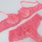 Peach Bliss: Male Bra Silky Soft Mesh Lace