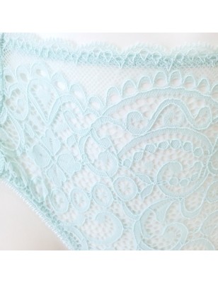 AquaLuxe: Aquamarine Blue Lace Panties for Men