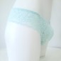 AquaLuxe: Aquamarine Blue Lace Panties for Men