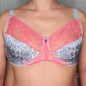 Satin Blossom: Men's AA Cup Bra with Soft Pink Lace