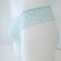 AquaLuxe: Aquamarine Blue Lace Panties for Men