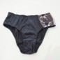 Noir Allure: Shiny Satin Men's Briefs