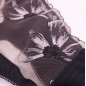 Noir Allure: Satin & Mesh Men's Panties