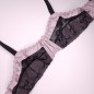 Flirty Pink Satin: Satin and Mesh Men's Bra