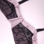 Flirty Pink Satin: Satin and Mesh Men's Bra