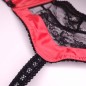 SatinSky: Men's Mesh & Satin Ephemeral Elegance Bra