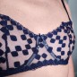 NavyNest: Ultra Sheer AA Cup Balconette Bra for Men