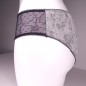 Noir Intrigue: Men's Matching Feminine Thong and Panties