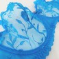 Azure Serenity: Ultra Sheer Balconette Bra for Men in Blue