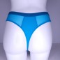 Azure Serenity: Low-Waist Thongs with Pouch for M2F Crossdressing Men