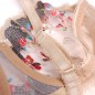 Floral Fantasy: Beige Balconette Bra for Men