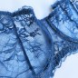 Blue Enchantment: See-Through Balconette Bra for Men in AA