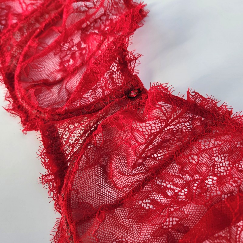 Crimson Elegance Balconette Bra: Designed for Crossdressers & Men