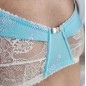 Sky Serenity: Light Blue Lace Bra for Men