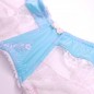 Sky Serenity: Light Blue Lace Bra for Men