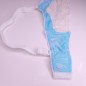 Sky Serenity: Light Blue Lace Bra for Men