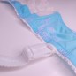 Sky Serenity: Light Blue Lace Bra for Men