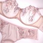 SissySat Elegance: Pastel Beige Satin & Lace Men's Panties