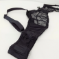 Black Elegance: Sheer Mesh AA Cup Bra for Men