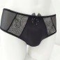 Black Elegance: Sheer Mesh Panties for Men