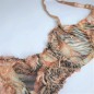 Wild Essence: Cheetah Motif Mesh Lace Bra for Men