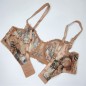 Wild Essence: Cheetah Motif Mesh Lace Bra for Men